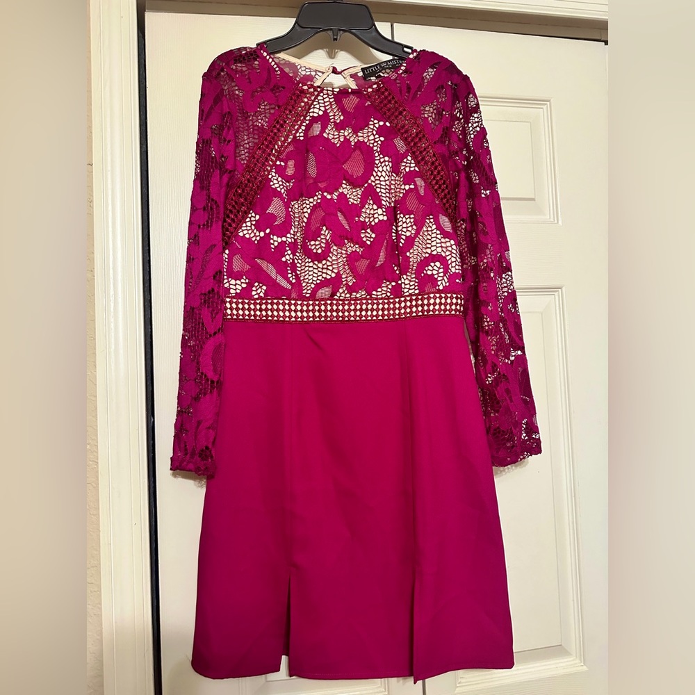 Plum Laced Mini- Dress!